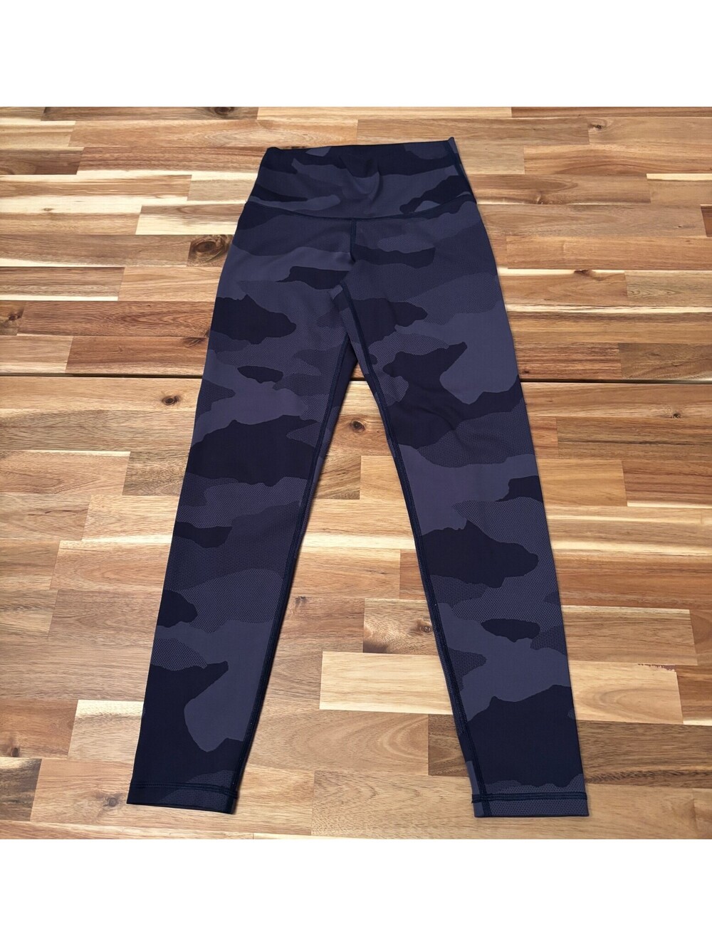 Aerie Womens S High Waisted Camo Leggings Navy Blue Yoga Gym Athletic (2224)